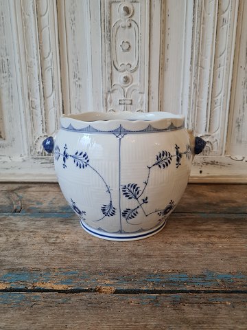 Royal Copenhagen Musselmalet riflet urtepotteskjuler No. 126
