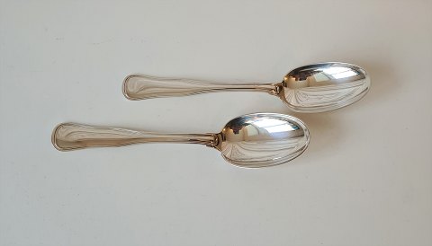 Cohr Dobbelt riflet kaffeske i sølv 11,5 cm.