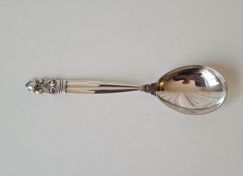 Georg Jensen Konge marmeladeske i sølv 15 cm.