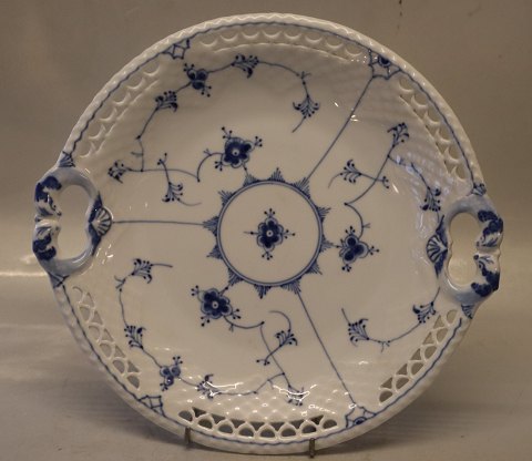101 Dish with handle 26,5 cm (304) B&G Blue Traditional porcelain full lace pierced rim