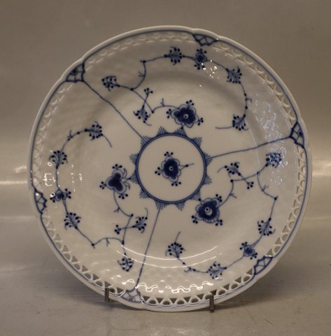 027.6 Side dish 19.5 cm (618.6) B&G Blue Traditional porcelain full lace pierced rim