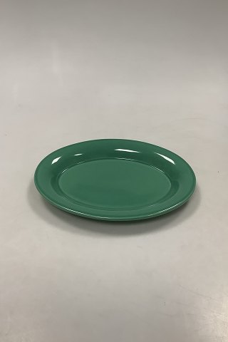 Royal Copenhagen Ursula oval Tallerken i Mørkegrøn No. 085