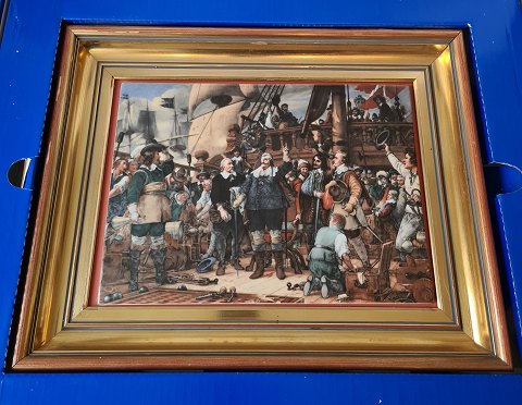 B&G Porcelain painting with motif of Christian the 4th on the Trinity no. 486 out of 1200