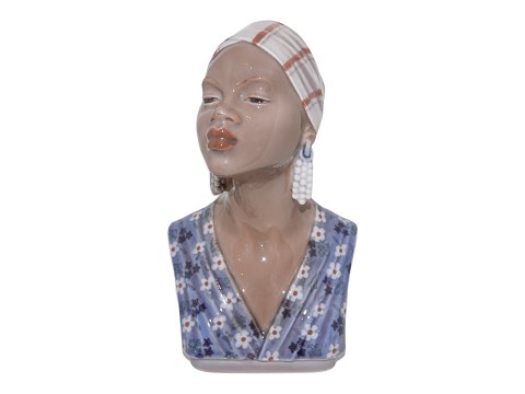 Dahl Jensen figurBuste af sort pige