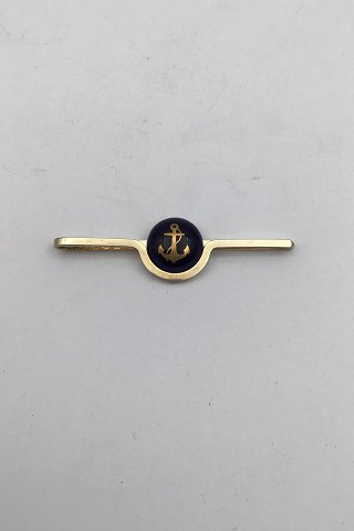 Georg Jensen / Royal Copenhagen Forgyldt Sterling Sølv / Porcelæn Slipsenål