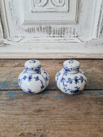 Royal Copenhagen Musselmalet halvblonde salt og peber sæt No. 711 - 712