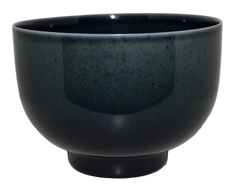 Royal Copenhagen keramikUnika skål med blank blå glasur