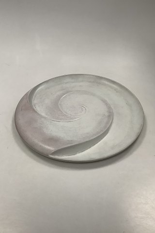 Bing and Grondahl Stoneware Tray Unique by Jacqueline Poncelet (f. 1947 Liege i Belgien) from 1985