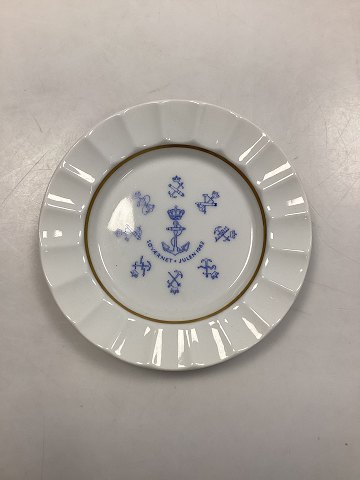 Royal Copenhagen / Aluminia Royal Danish Navy Christmas Plate 1962