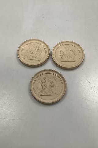 Bertel Thorvaldsen Small Peter Ipsen Terracotta Mini Plates: Spring, Fall and Winter