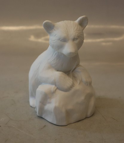 B&G 1997 Brun bjørneunge på klippestykke  10 cm  Årsfigur Limited edition 0639 of 5000 Kongelig Dansk 