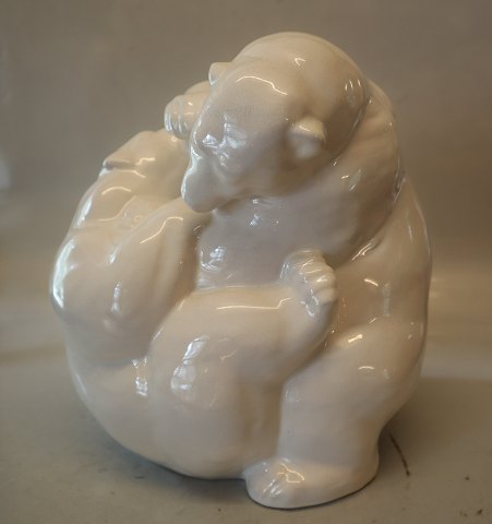 Kaehler Playfull polar bears 27  x 24 x 25 cm Carmen Curlers 1963-1988 Signered HAK Danmark