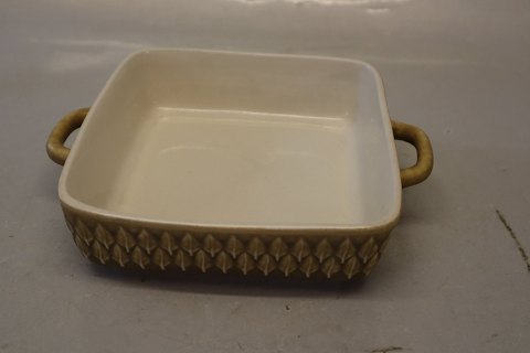 Relief Foursided tray with handle 17 x 20 cm  Nissen Kronjyden B&G Quistgaard Stoneware