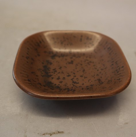 Assiet 8.3 cm Noeddebo Brown Ceramics Stoneware Danish Art Pottery Knabstrup