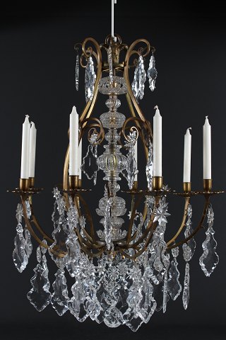 Large bow shaped crystal chandelier8 arms for candles