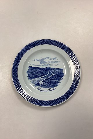 Royal Copenhagen Blå Tranquebar Frokosttallerken med motiv