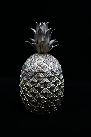 Lækker Italiensk isspand designet af Mauro Manettii form af ananas i forsølvet tin fra 60érne...