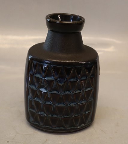 Soeholm 3322 Blå Vase 13.5 cm Stentøj EJ 64 Serien Design Einer Johansen - Bornholmsk Retro Keramik fra Søholm