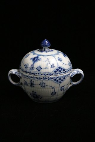 Royal Copenhagen Musselmalet Halvblonde sukkerskål med hanke.RC#1/605...