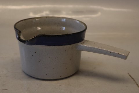 Gravy pitcher with handle 6.5 x 16 cm Christine Blue and Grey  Stoneware Danish Art Pottery Knabstrup