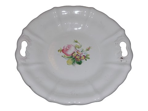 Bing & GrøndahlKagefad med flerfarvede blomster fra 1853-1895