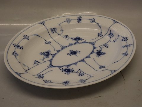 099-1 Oval platter 29 x 36.5 cm Blue Fluted Danish Porcelain