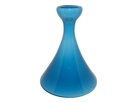 Holmegaard CarnabyBlå trompetformet vase