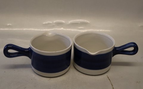 Small Gravybowl (Medium)with handle (16 cm) ca 7.5 x 11 cm  Oven Proof Blue Koka Rorstrand Sweden