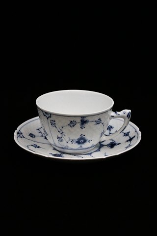 Stor Blå Malet / Musselmalet kaffekop fra Bing & Grøndahl.B&G# 104...