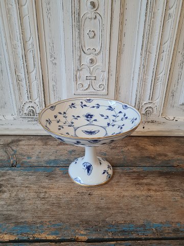 B&G Butterfly Kipling with gold edge bowl on high stand