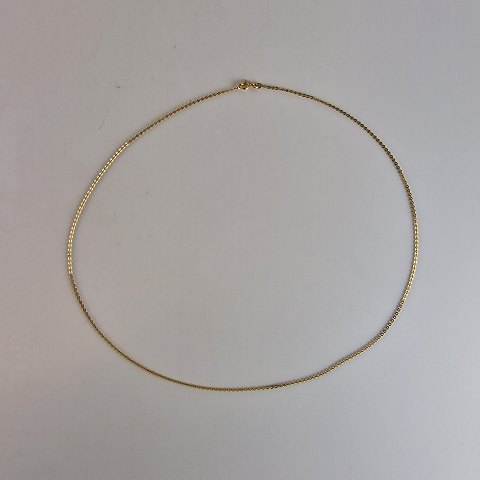 Anker facet kæde14 karat guld58 cm