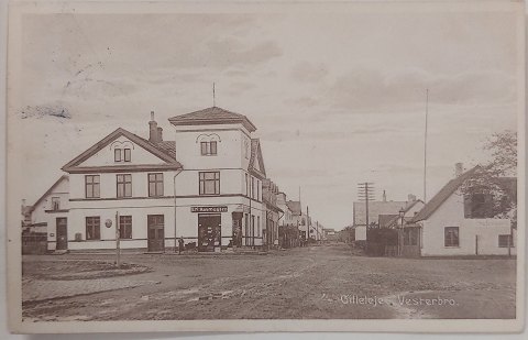 Postkort: Motiv fra Vesterbro i Gilleleje i 1917GAMLE DANSKE POSTKORT KØBES OG SÆLGES