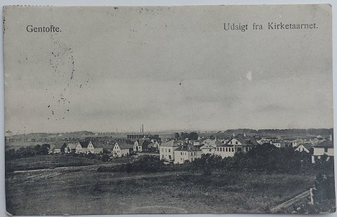 Postkort: Kig imod Gentofte fra Kirketårnet i 1912Gamle postkort købes og sælges