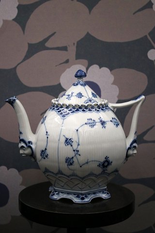 Royal Copenhagen Blue Fluted Ful lace teapot with masks. RC# 1/1119...