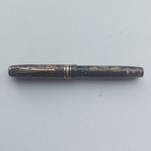 Short green marbled Big Ben fountain pen