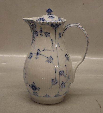 1026-1  Chokoladekande med låg 24 cm  0.96 liter Royal Copenhagen Musselmalet Helblonde