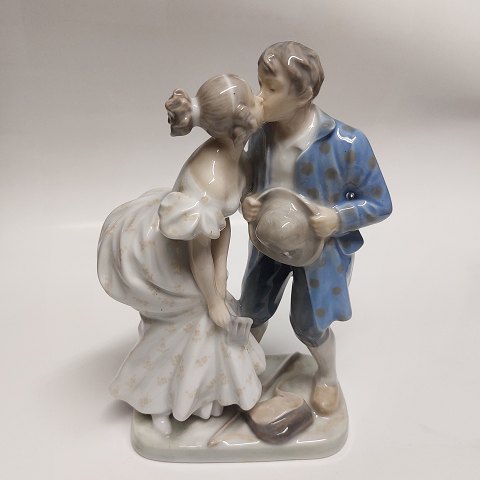 H. C. Andersens eventyr om svinedrengen: Figuren "Kysset" af Chr. Thomsen for Royal Copenhagen TIDLIG UDGAVE