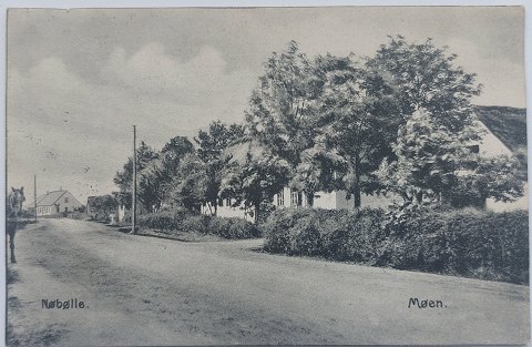 Postkort: Motiv fra Nøbølle på Møen 1911