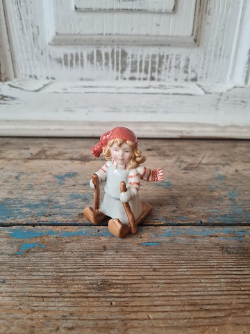 Royal Copenhagen Figur - Pixie nisse på ski no. 179