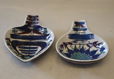 Aluminia Copenhagen Tenera Faience Tenera Mariane Johnson trays 146-2899 & 145-2898