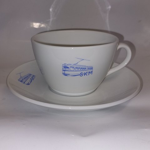 Royal Copenhagen: Iron porcelain teacup with tram