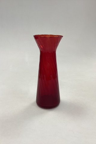 Rødt Hyacintglas Holmegaard / Kastrup / Fyens Glasværk