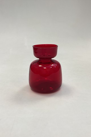 Rødt Hyacintglas Holmegaard / Kastrup / Fyens Glasværk