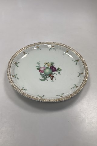 Early Royal Copenhagen Flora Danica Pearl Pattern pattern with flowers 1780-1790 No 3566