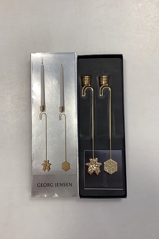 Georg Jensen Christmas Collectibles Candleholder - Poinsettia and Ice Crystal 2009