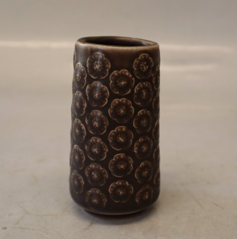677 Vase 8.5 cm Umbra Brun udgave af  AZUR Quistgaard for B&G / Nissen Kronjyden Stoneware