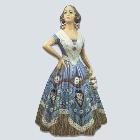 Dahl Jensen; Porcelænsfigur "Spansk danserinde" #1124