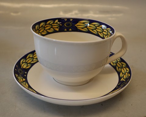 081 Tekop 6.5 x 10 cm + hank 082 underkop 15 cm (1737082) Royal Copenhagen Fajance Blå Fasan Chr Joachim