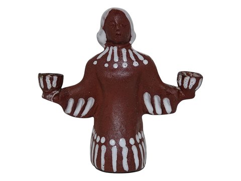 Dansk keramikFigur af engel til små stearinlys