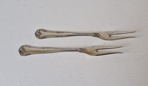 Herregård small fork in silver 15 cm.